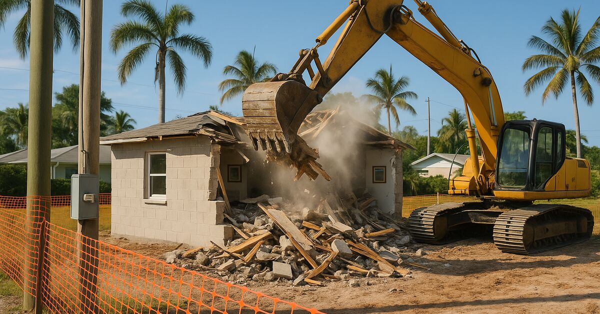 Demolition permits in Sarasota County: what triggers one, asbestos sign-offs, and sequencing before new construction