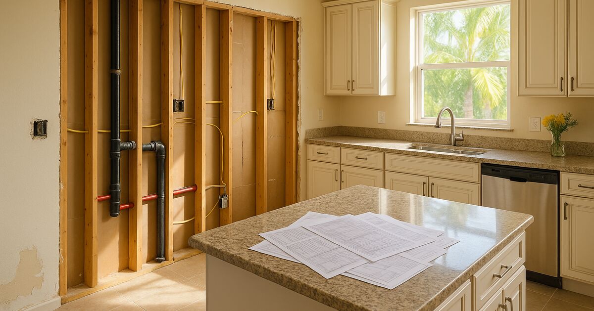 Permitting a kitchen or bathroom remodel in Sarasota County: what's really required